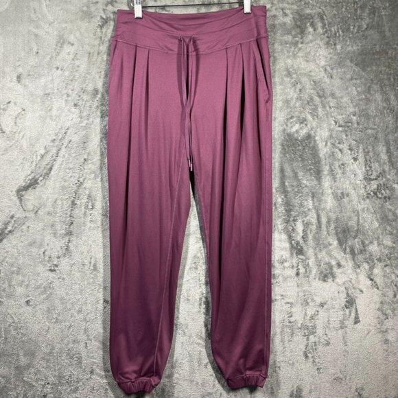 Lole Pull On Jogger Pants Womens Size Medium Dusty Rose Performance Stretch - Picture 1 of 10